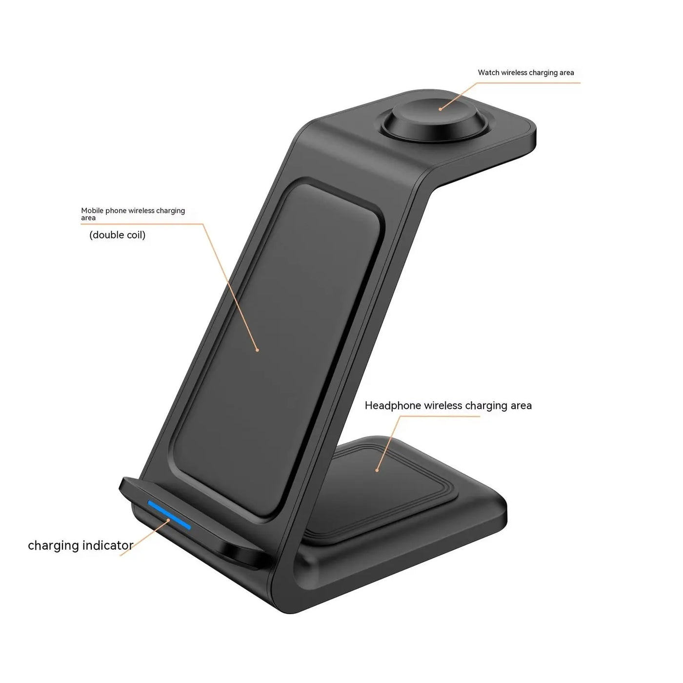 Three-in-one Wireless Charger Fast Charging Desktop Vertical My Store